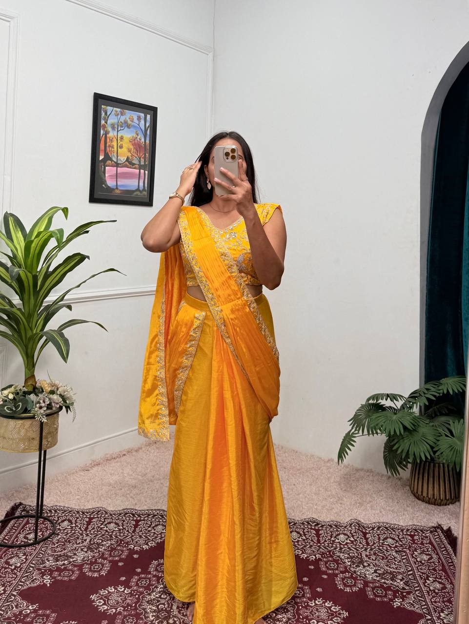 From Tradition to Trend The Evolution of the Shrug Saree Ensemble