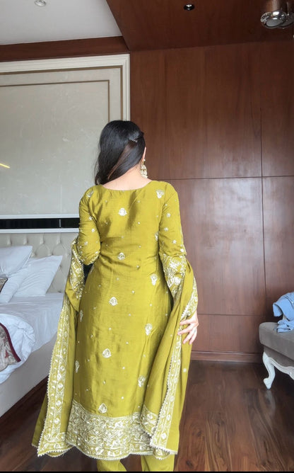 Ishani Chinon Silk Sequence & Embroidery Work Salwar Suit