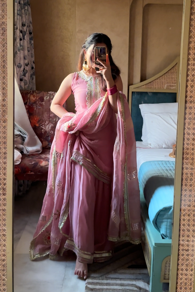 Vasantika Organza Sharara Set