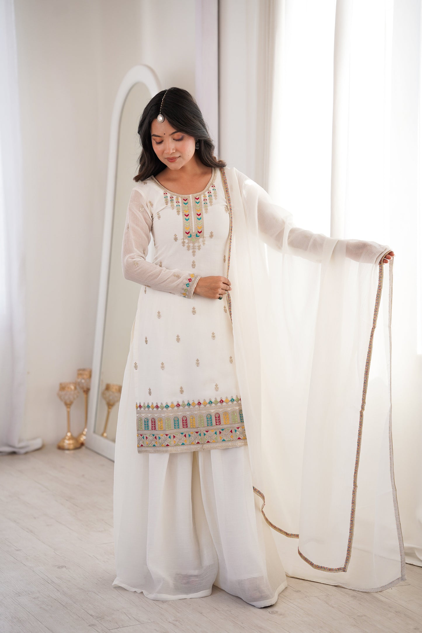 Sakshi Embroidered Sharara Set