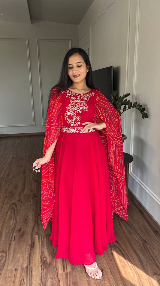 Isha Stunning Gown Dupatta Set