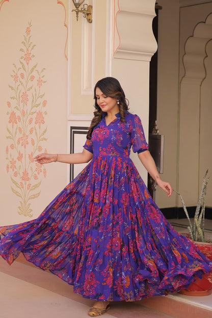 Prisha Blossom and Breeze Readymade Fully Flair Gown