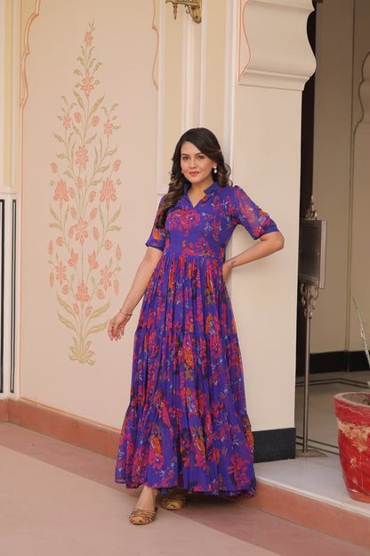 Prisha Blossom and Breeze Readymade Fully Flair Gown