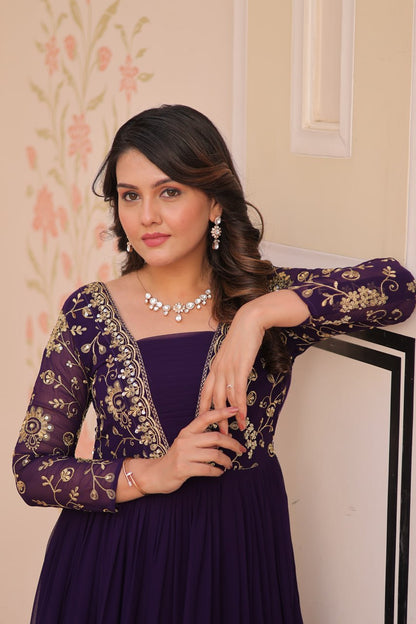 Sunehri Saaz Premium Readymade Gown
