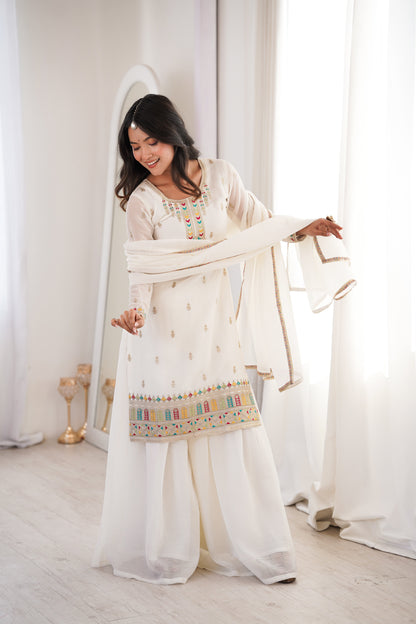 Sakshi Embroidered Sharara Set