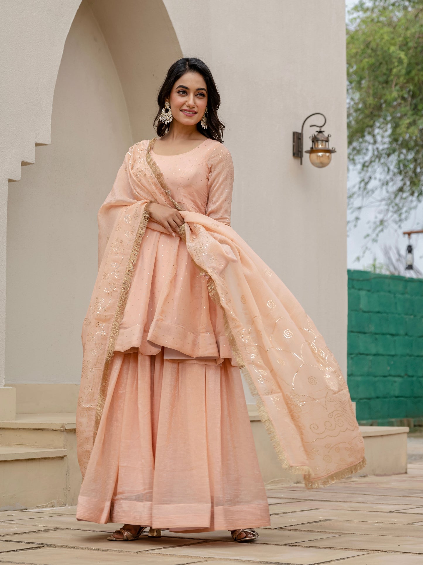 Aarvi Crimson Blush Kurta Set