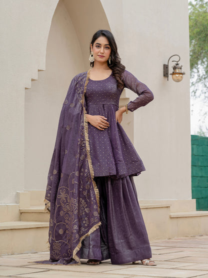 Aarvi Crimson Blush Kurta Set