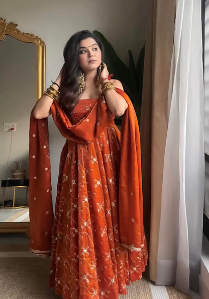 Ruprekha Premium Vichitra Royal Elegant Suit Set