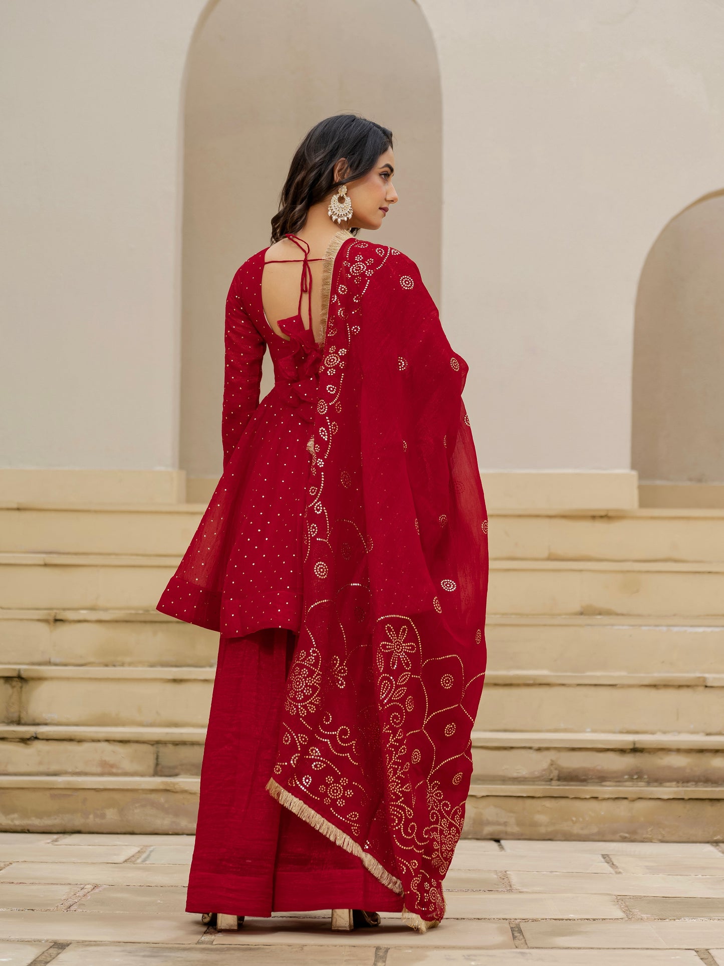 Aarvi Crimson Blush Kurta Set