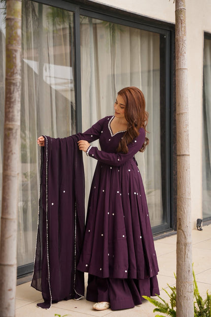 Zerina’s Majestic Glow Anarkali Gown