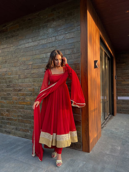 Vashnavi Vintage Anarkali Suit Set