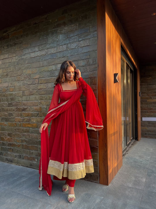 Vashnavi Vintage Anarkali Suit Set