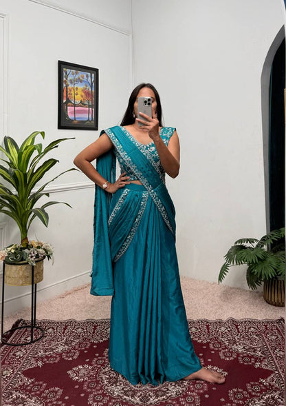 From Tradition to Trend The Evolution of the Shrug Saree Ensemble