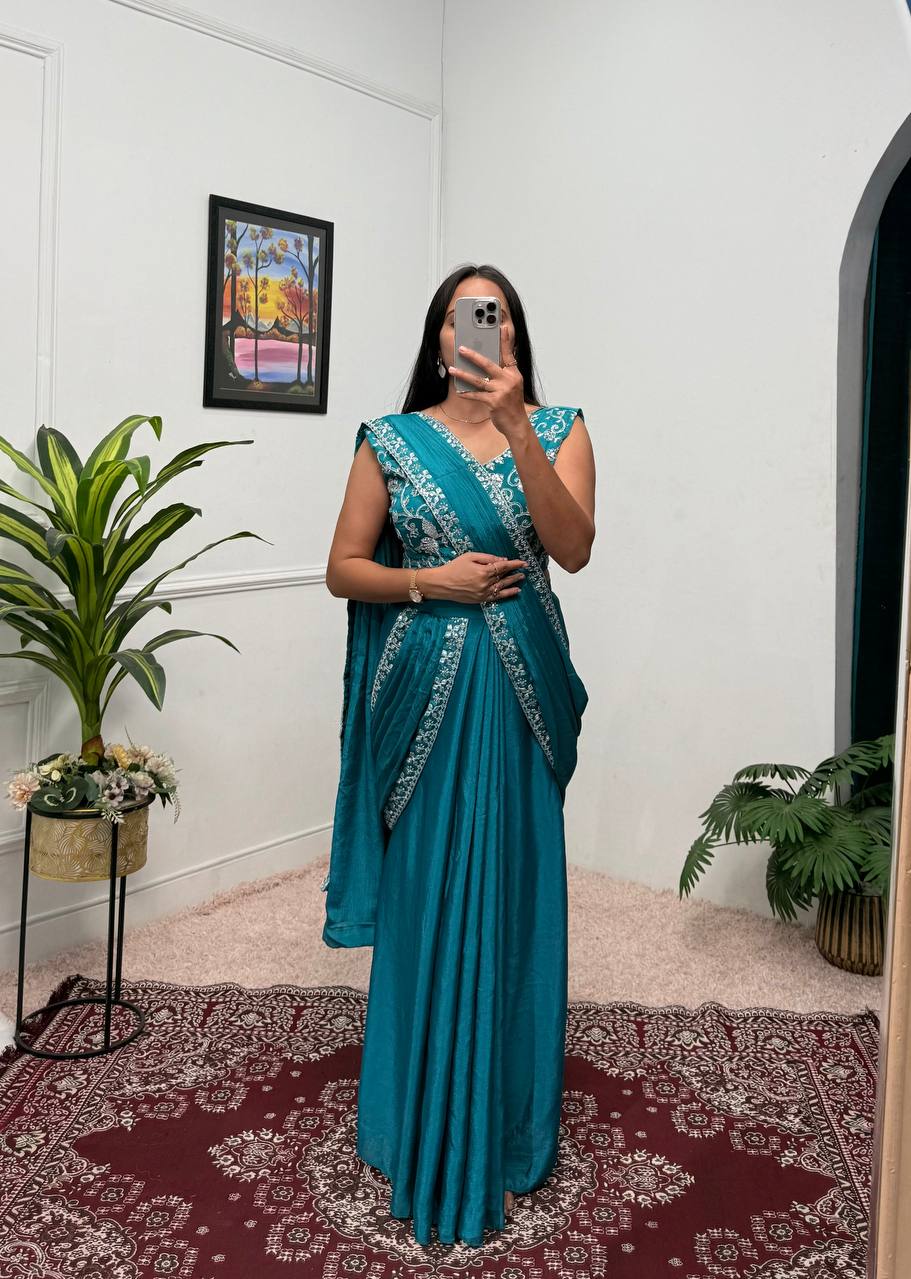 From Tradition to Trend The Evolution of the Shrug Saree Ensemble