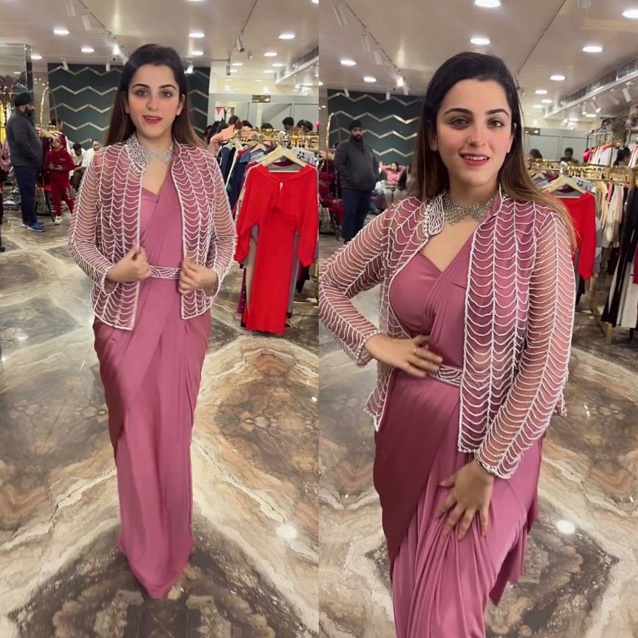 The Modern Empress: Redefining Traditional Sarees with a Shrug