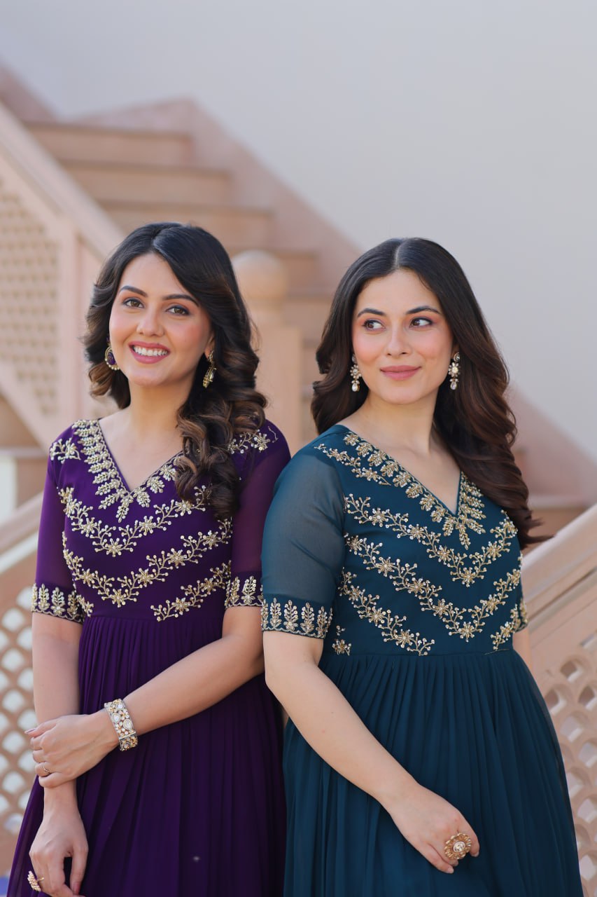 Tanvi Elegant Bloom Anarkali Dress