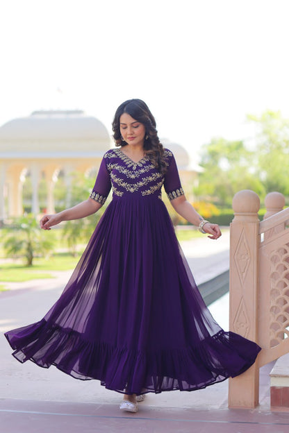 Tanvi Elegant Bloom Anarkali Dress