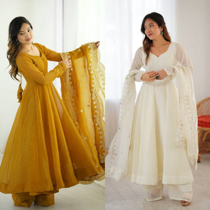 Aadhya Radiant Royal Flare Anarkali Set