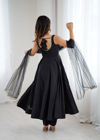 Zari Zikar Anarkali Set