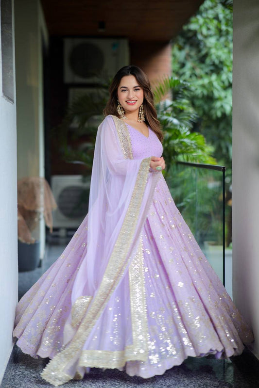 Ayana Lavender Radiance Anarkali Suit