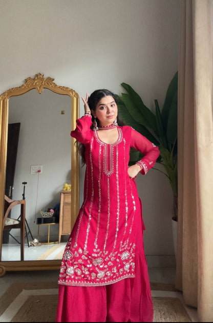 Aaradhya Embroidered Purple Charm Designer Patiala Suit