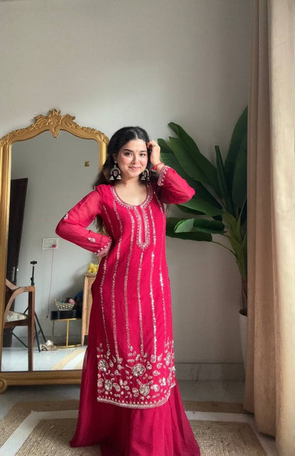 Aaradhya Embroidered Purple Charm Designer Patiala Suit