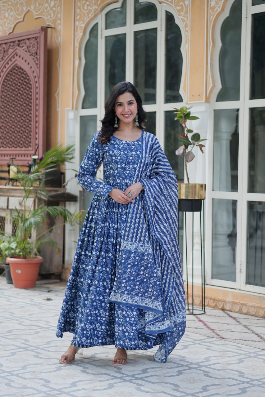 Morni Beautiful Printed Anarkali Dresses Success