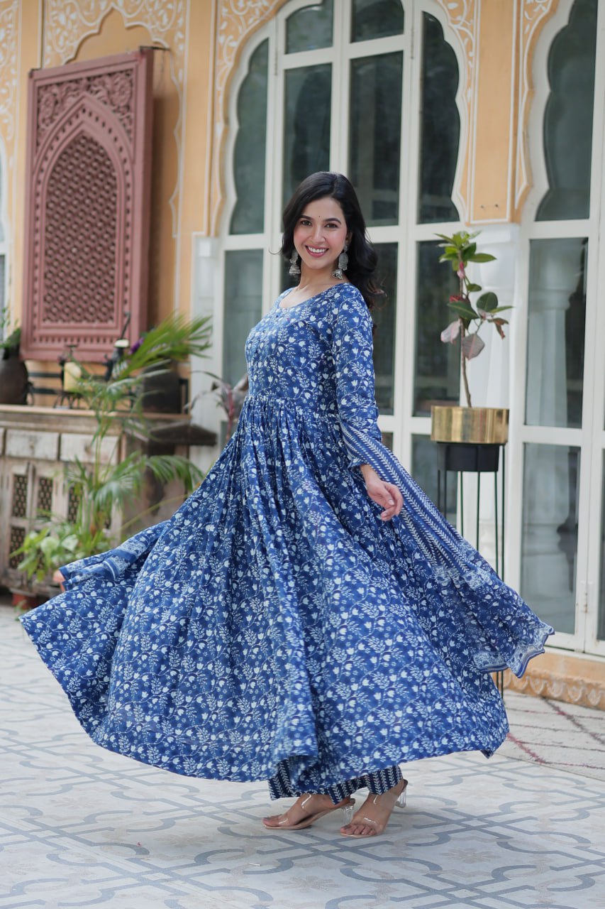 Morni Beautiful Printed Anarkali Dresses Success