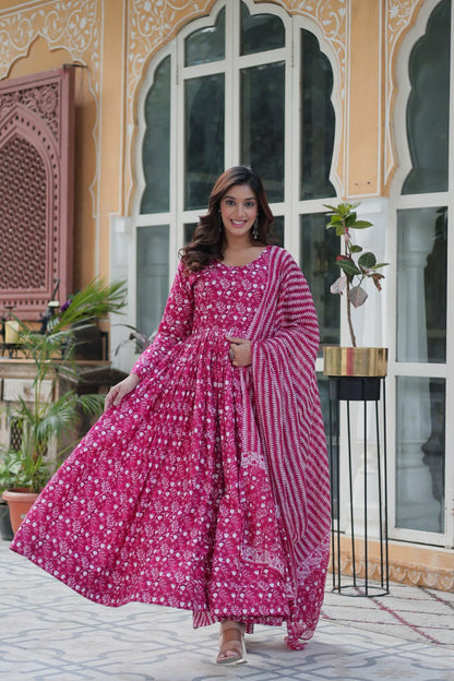 Morni Beautiful Printed Anarkali Dresses Success