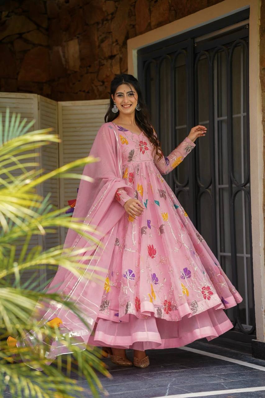 Jaipuri Petals Suit Set
