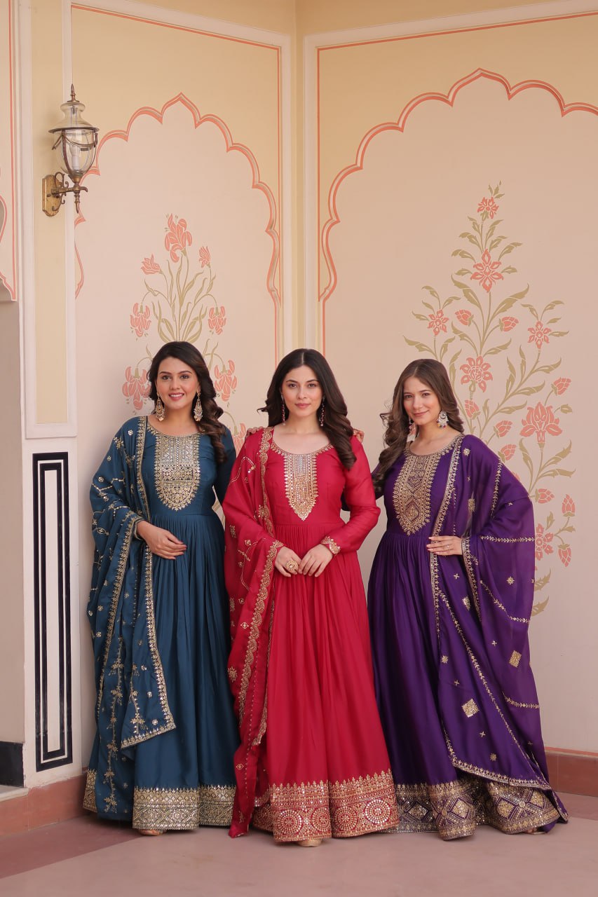 Aaradhya’s Royal Radiance Anarkali Gown