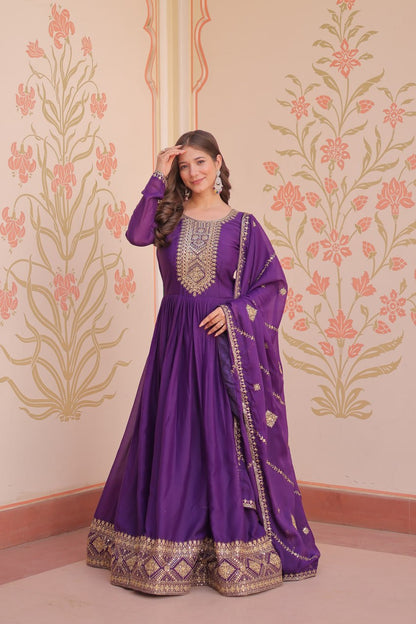 Aaradhya’s Royal Radiance Anarkali Gown