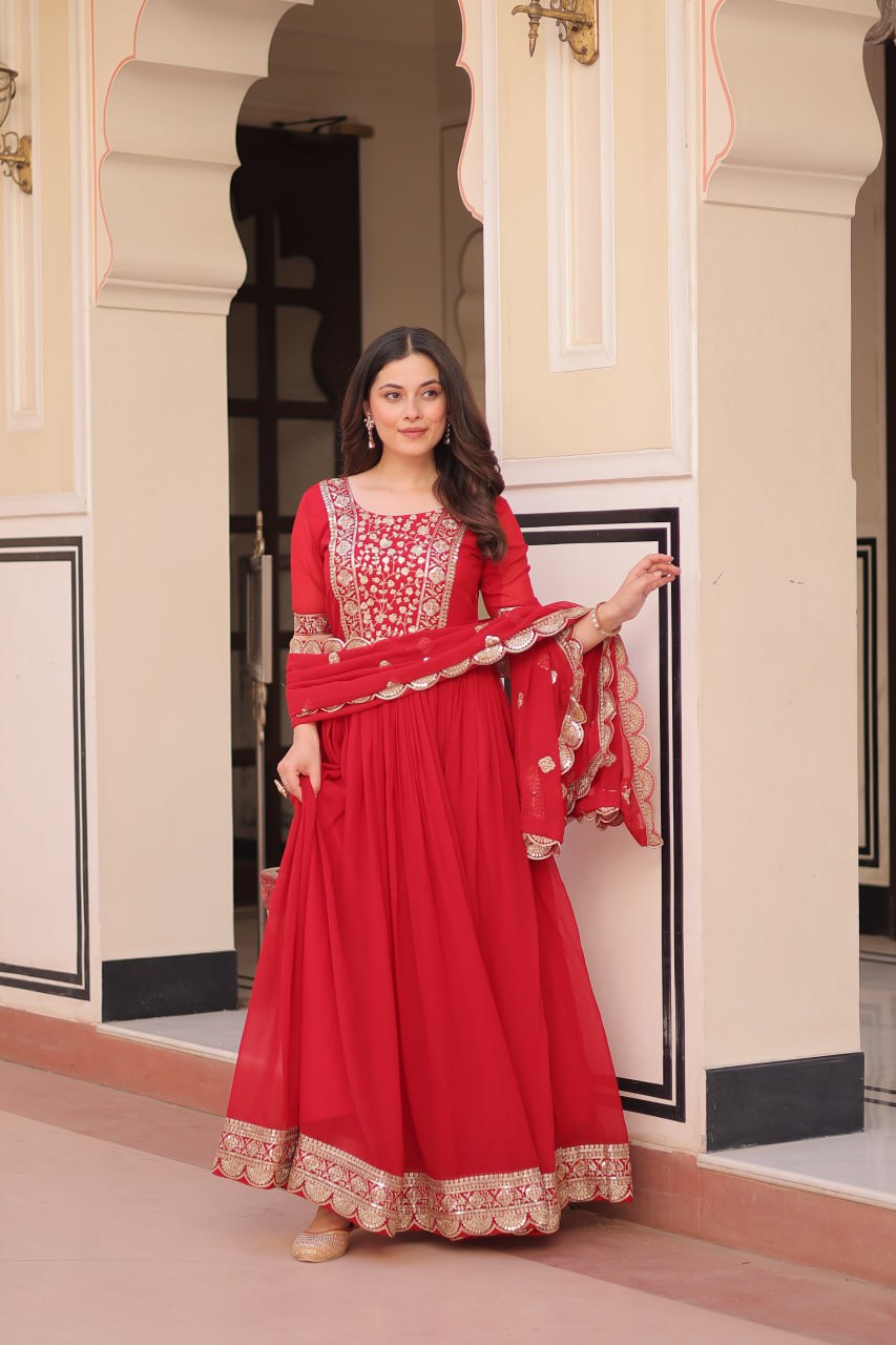 Jashn-e-Jaam Gold Embroidery Gown