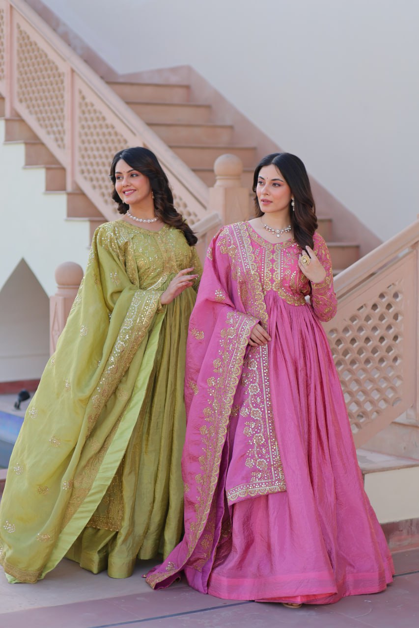 Sitara Embroidered Dreams in Regal Anarkali Set