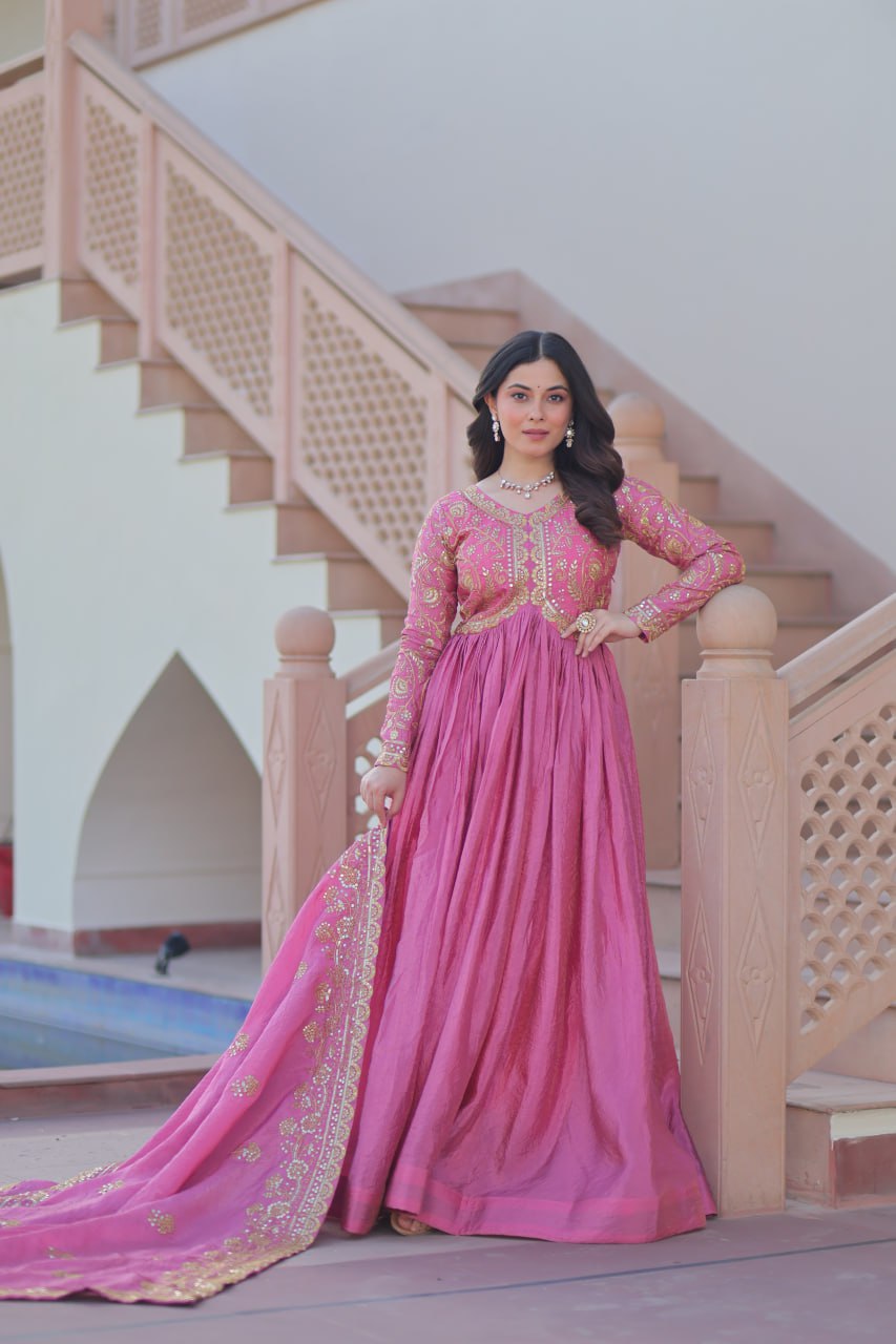 Sitara Embroidered Dreams in Regal Anarkali Set