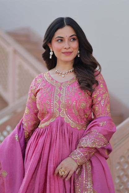 Sitara Embroidered Dreams in Regal Anarkali Set