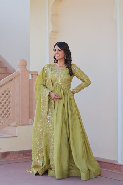 Sitara Embroidered Dreams in Regal Anarkali Set