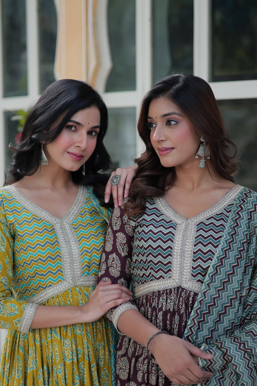 Hetvi Beautiful Pure Cotton Anarkali Suit