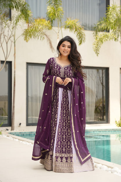 Ruhani Royal Panelled Embroidered Anarkali