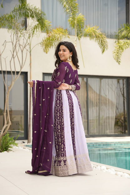 Ruhani Royal Panelled Embroidered Anarkali