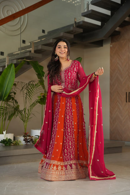 Ruhani Royal Panelled Embroidered Anarkali