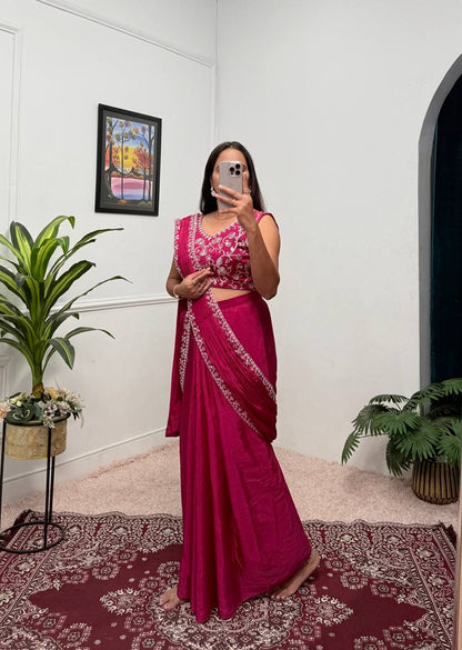 From Tradition to Trend The Evolution of the Shrug Saree Ensemble